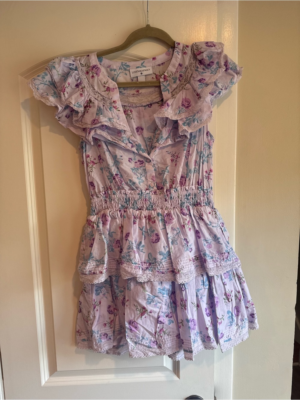 LoveShackFancy + Target Purple Ruffle Dress Size S - Picture 2 of 5